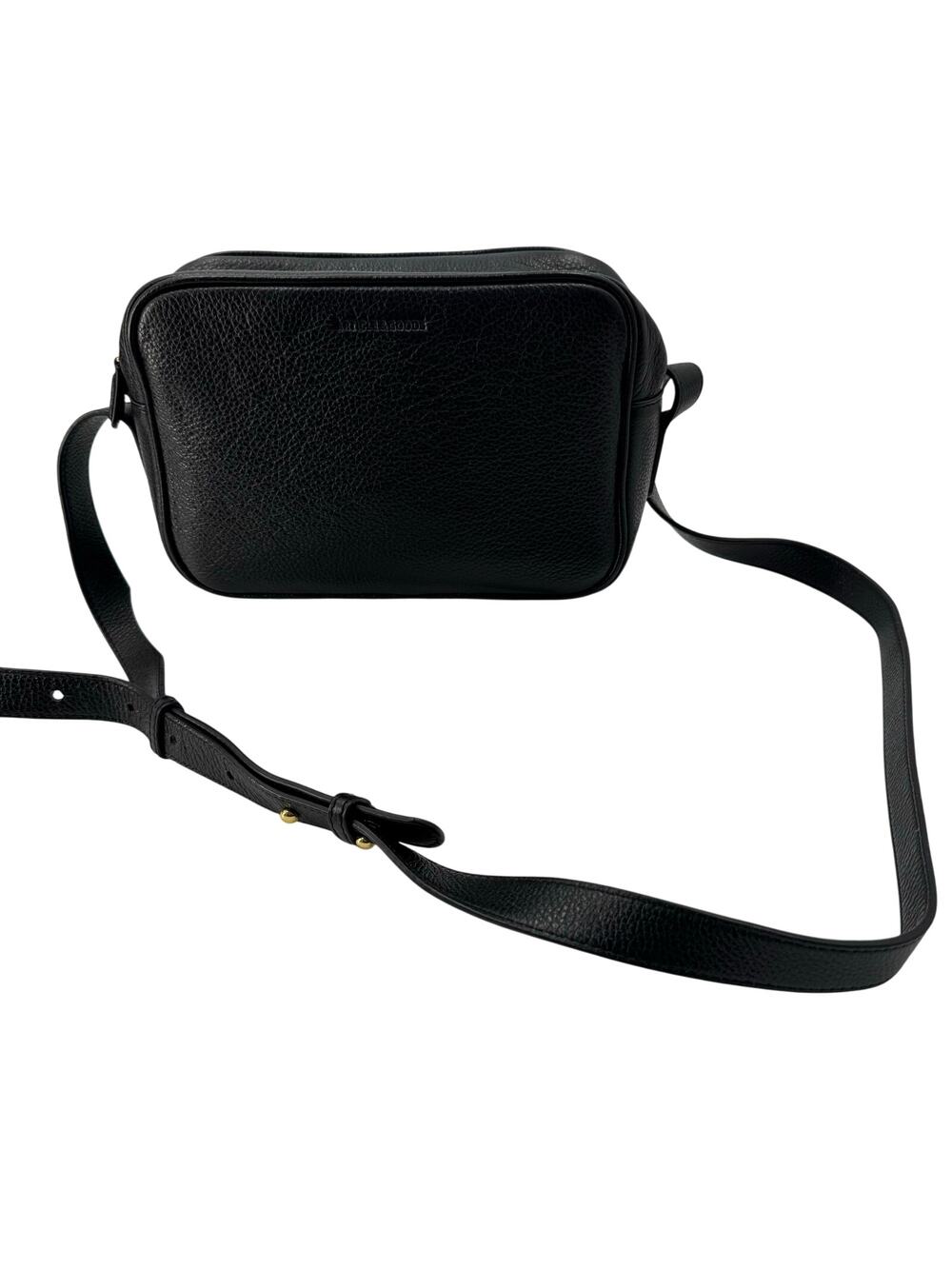 Article & Goods black pebble leather Crossbody bag